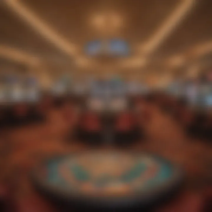 Gaming Floor at MGM Grand Maryland Luxurious gaming floor filled with vibrant slot machines and gaming tables