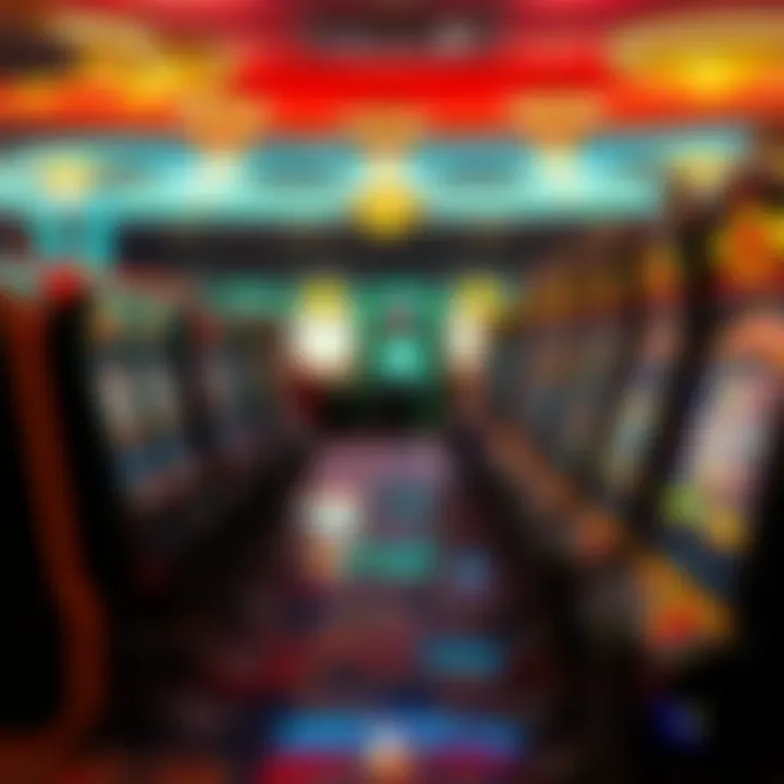 Gaming floor filled with slot machines