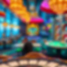 Luxurious casino ambiance onboard a cruise ship