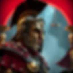 Visual representation of the Spartacus-themed slot game