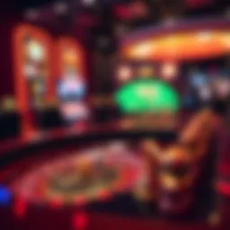 An engaging video roulette table showcasing vibrant graphics and interactive features