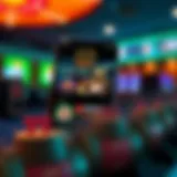 User interface of the Four Winds Casino app showcasing its features