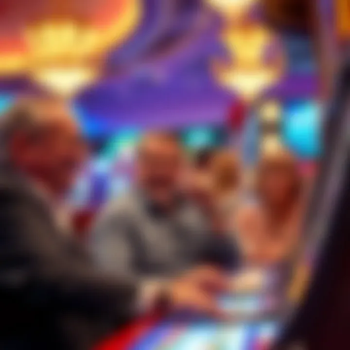 Winning moment at Four Winds Casino