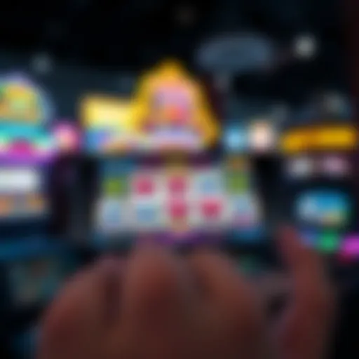 Engaging Mobile Slot Game Experience Vibrant mobile slot game interface