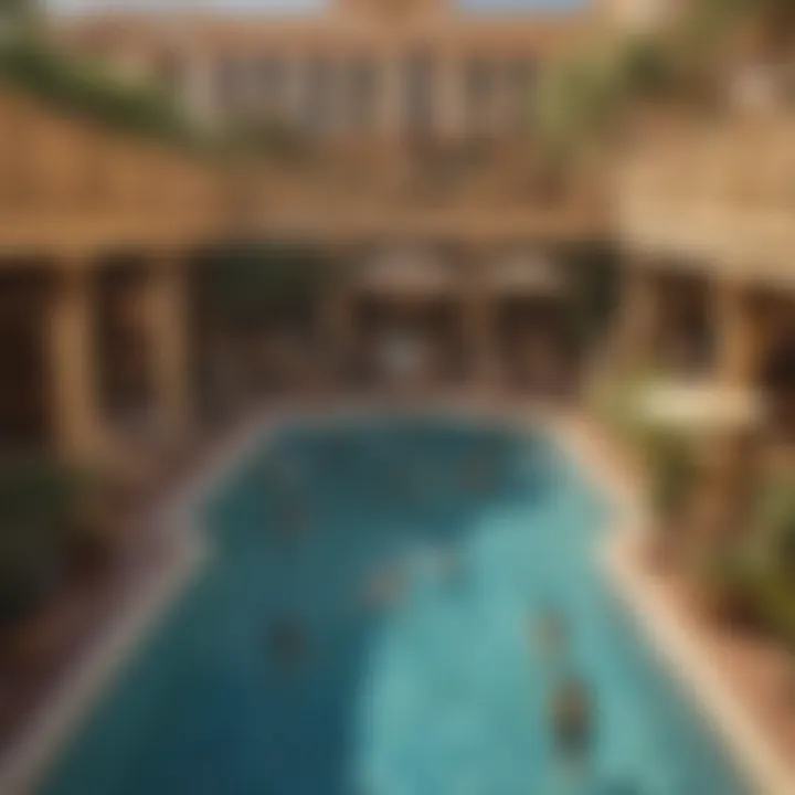 Guests enjoying the unique pool area at Golden Nugget Resort