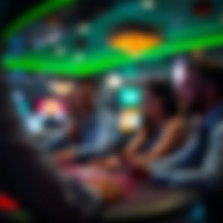 User Engagement in Gaming Engaged players enjoying the Hard Rock Blackjack gaming experience