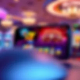 Overview of the Hollywood Slots App interface featuring vibrant graphics