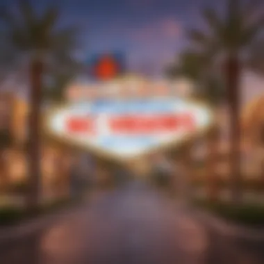 A vibrant welcome sign at an MGM Resorts location