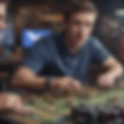 An engaging snapshot of a Facebook gaming session showcasing interaction and excitement