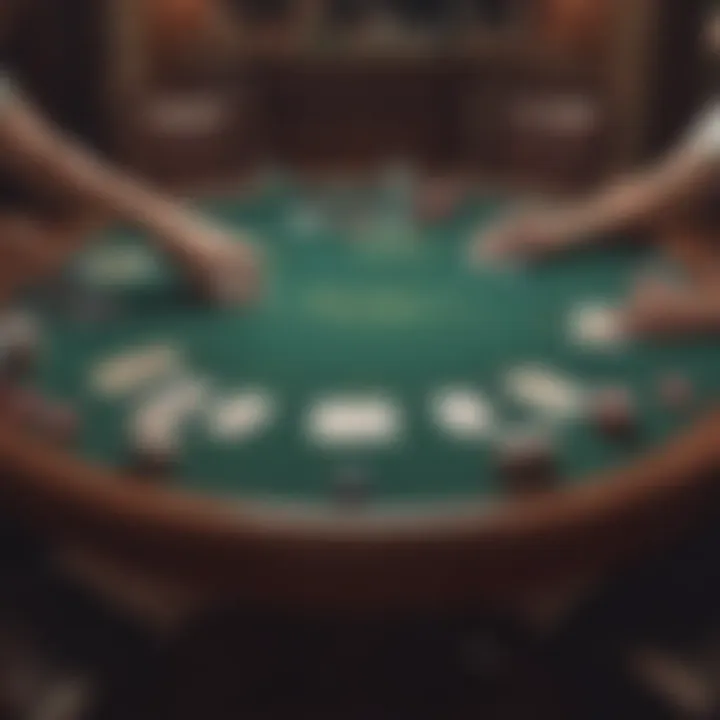 Overview of a Texas Hold'em table setup