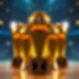 The Coveted NBA Championship Trophy NBA Finals Championship Trophies