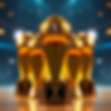 The Coveted NBA Championship Trophy NBA Finals Championship Trophies