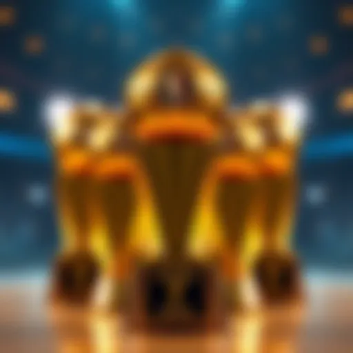 The Coveted NBA Championship Trophy NBA Finals Championship Trophies