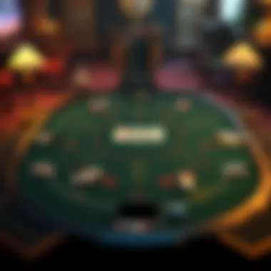 Omaha Hold 'Em Table Layout An intricate layout of an Omaha Hold 'Em table