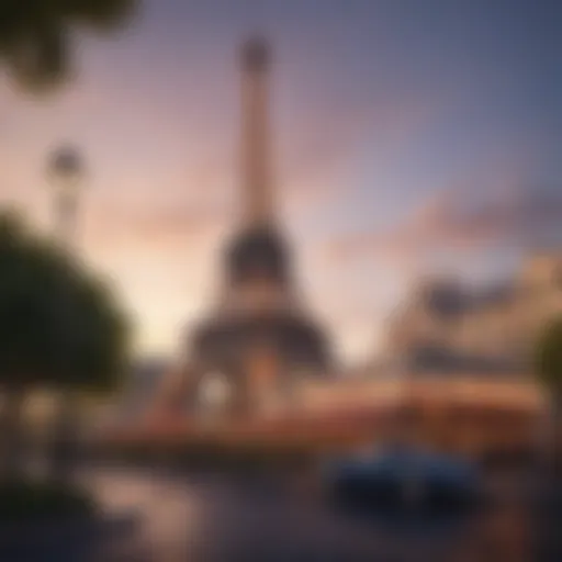 Exterior view of the Paris Hotel and Casino showcasing its iconic Eiffel Tower replica