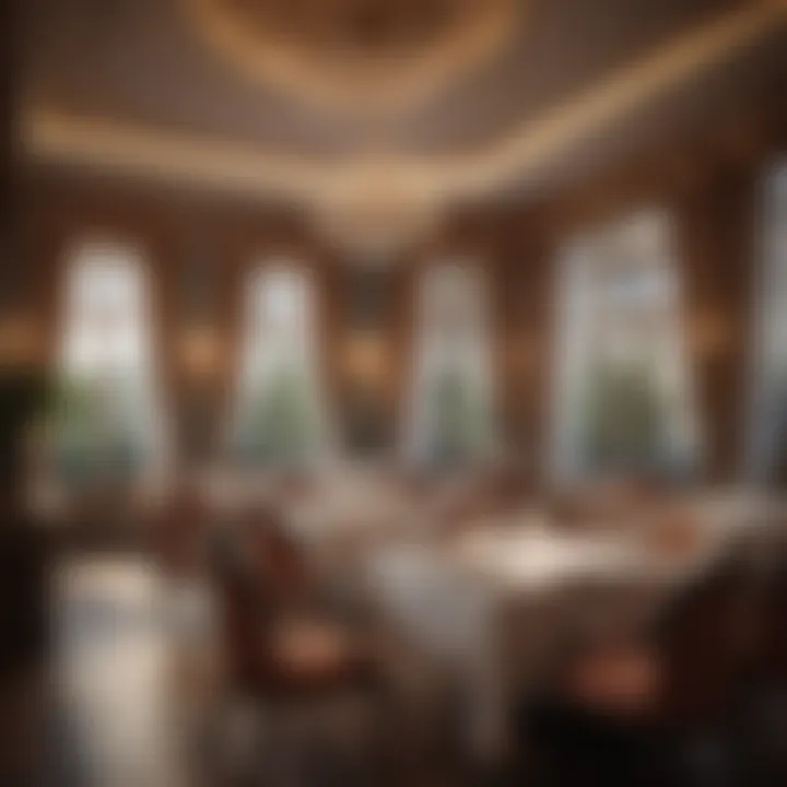 Luxurious dining area featuring French cuisine within the hotel