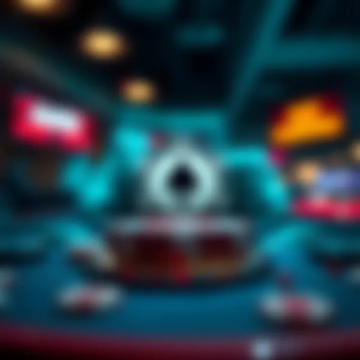 Responsible Gambling Practices Symbolic depiction of responsible gambling practices and player protection measures.