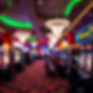 Exciting Gaming Floor at Seneca Niagara A vibrant view of the gaming floor filled with excitement