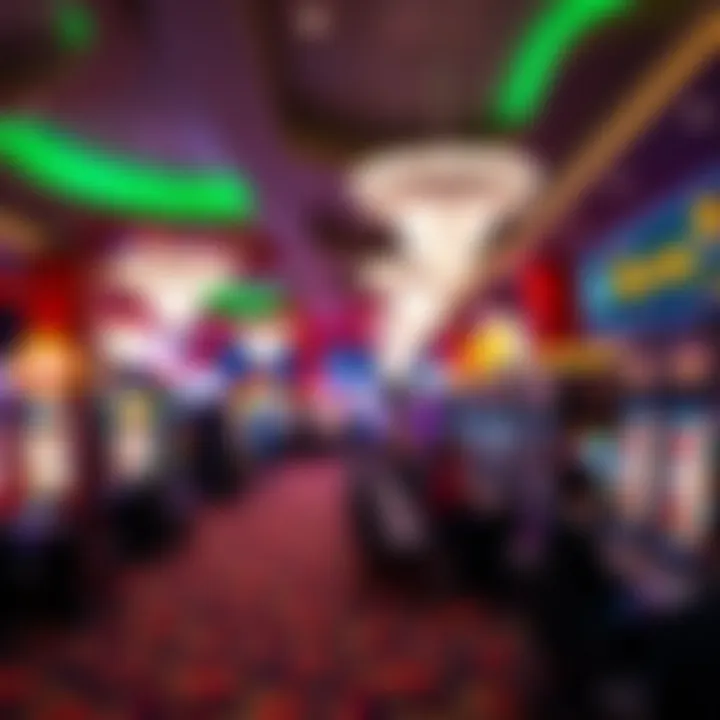 Exciting Gaming Floor at Seneca Niagara A vibrant view of the gaming floor filled with excitement