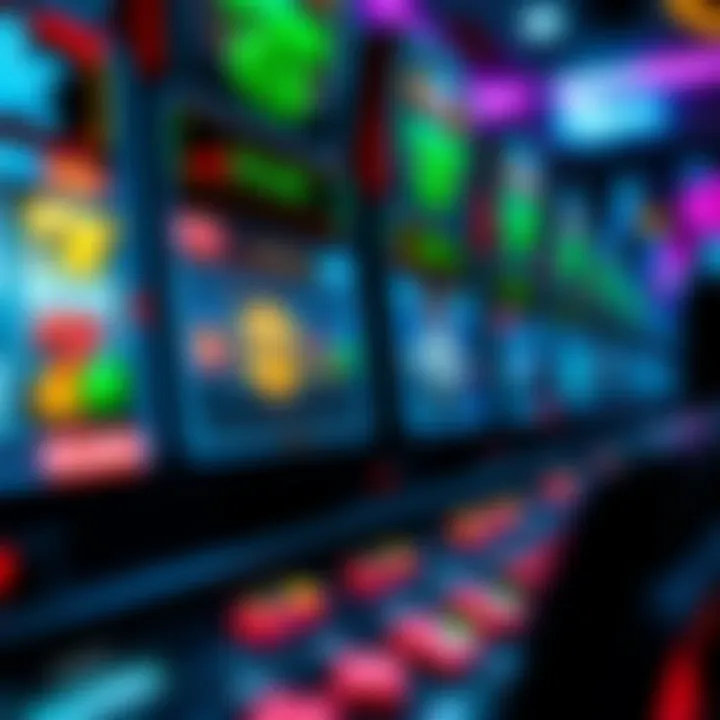 Unique Gameplay Mechanics of Sigma Game Inc Slots Close-up view of the gameplay interface of a Sigma Game Inc slot machine, highlighting unique features and mechanics.