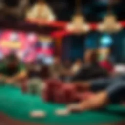 Visual representation of Texas Hold'em gameplay