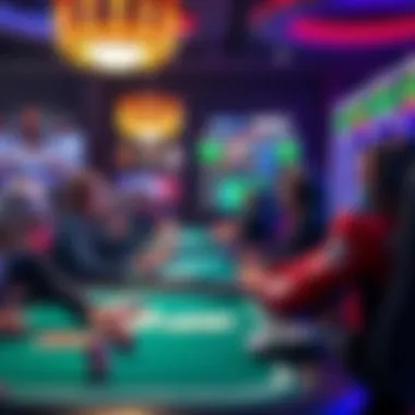 Diversity of Online Gaming Formats A visual representation of diverse online gaming formats including poker and sports betting