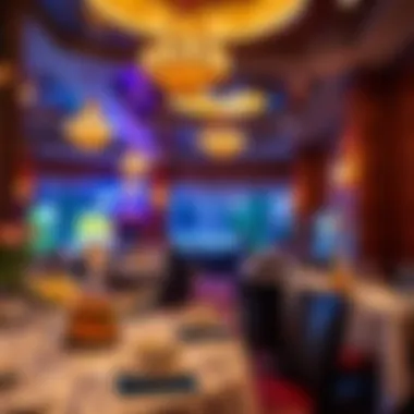 Elegant dining area featuring gourmet cuisine