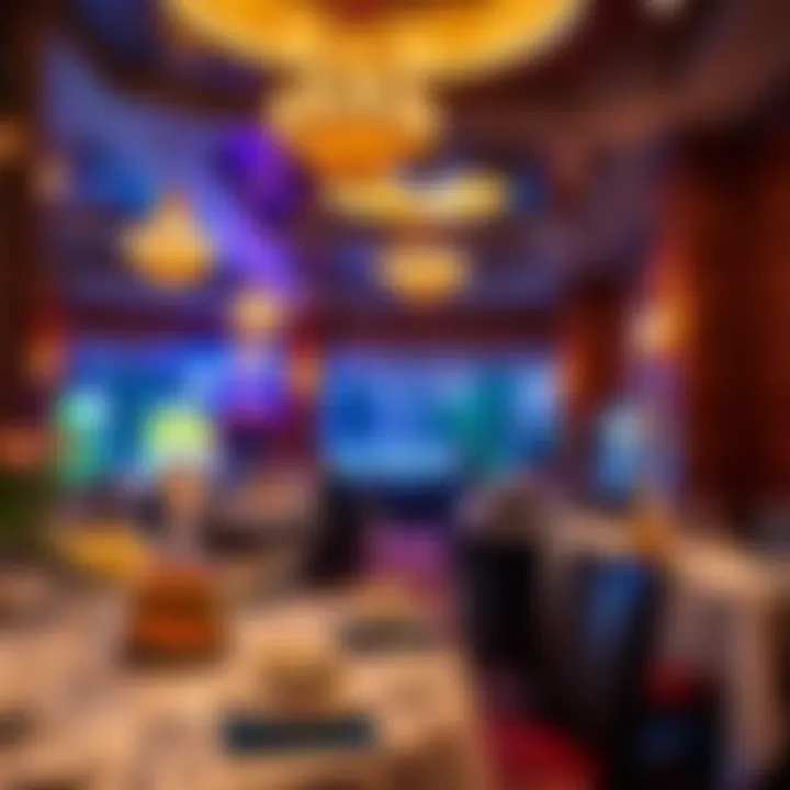 Elegant dining area featuring gourmet cuisine