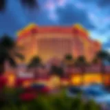 Exterior view of Tropicana showcasing its vibrant architecture