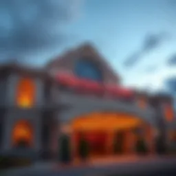 Turning Stone Casino exterior view showcasing its grandeur