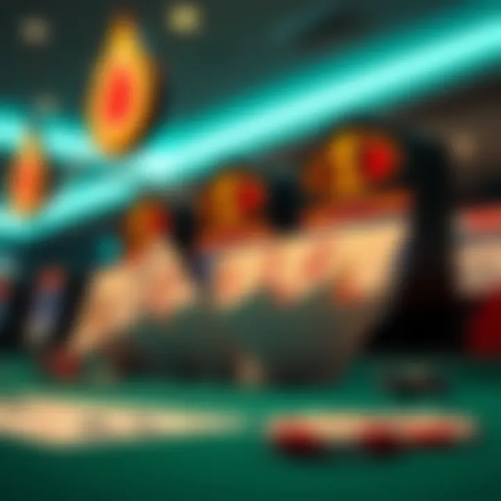 Strategic elements of video poker illustrated with cards and betting options