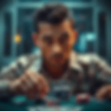 Psychological elements in poker gameplay