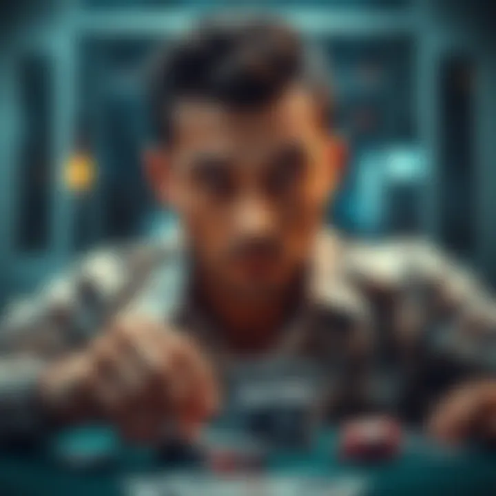 Psychological elements in poker gameplay