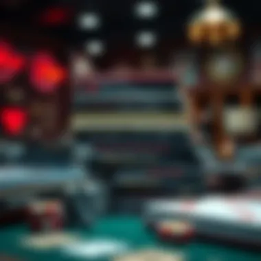 Diverse Poker Literature Collection An assortment of poker books stacked on a table