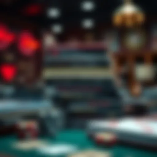 Diverse Poker Literature Collection An assortment of poker books stacked on a table