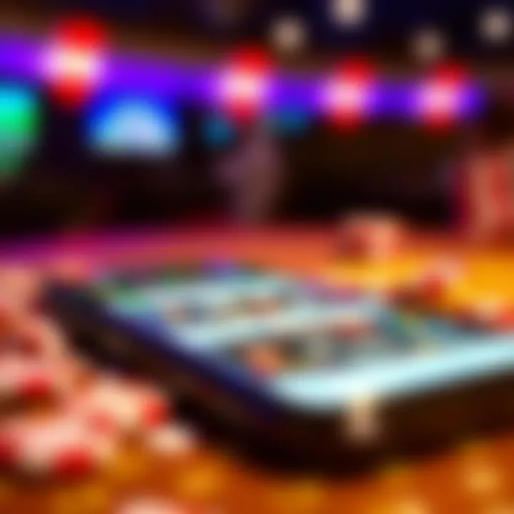 No Deposit Bonus Offers on Mobile Devices Close-up of a smartphone showing no deposit bonus offers