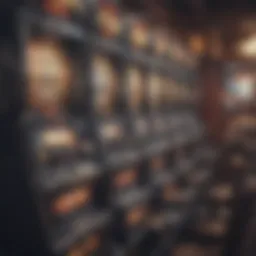 Visual representation of slot machine mechanics