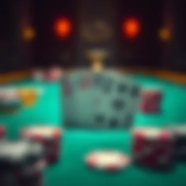 The Pinnacle of Poker Hands: Royal Flush A royal flush displayed on a poker table